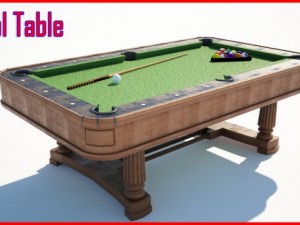 pool table Modelo 3D