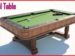 table de billard Modèle 3D