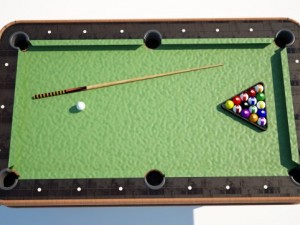 pool table 3D Model