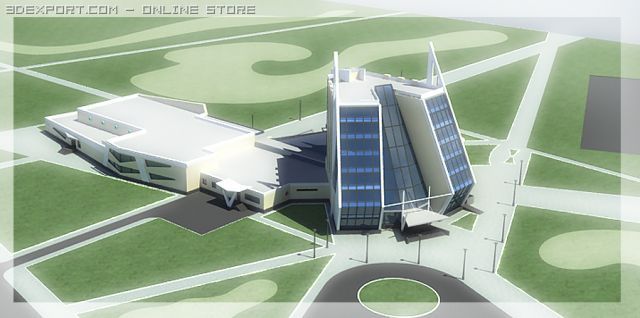 multipurpose center Modello 3D .c4d .max .obj .3ds .fbx .stl .blend 