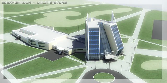multipurpose center 3D Model .c4d .max .obj .3ds .fbx .stl .blend 