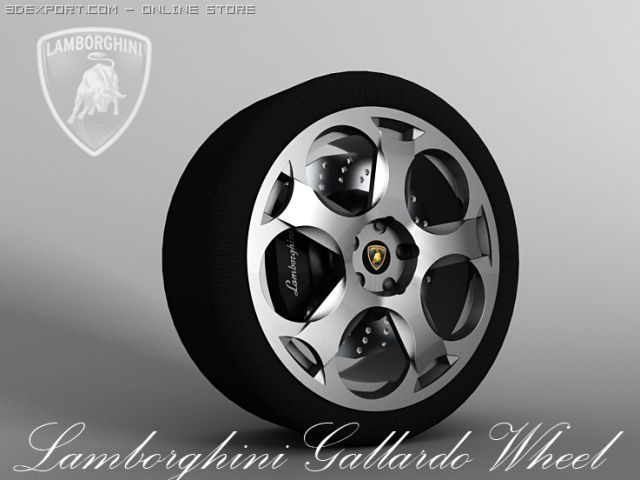 lamborghini gallardo wheel Modelo 3D .c4d .max .obj .3ds .fbx .stl .blend 