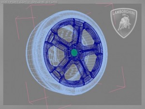 lamborghini gallardo wheel Modelo 3D