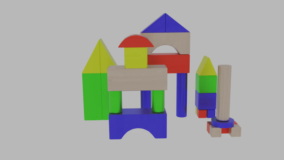 toy block 3D Model .c4d .max .obj .3ds .fbx .stl .blend 