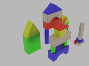 toy block Modelo 3D