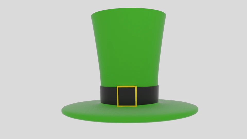 wacky leprechaun hat 3D Model .c4d .max .obj .3ds .fbx .stl .blend