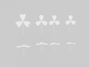three leaf clover pack Model 3D