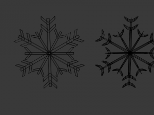 snowflake 1 3D Model
