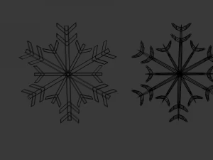 snowflake 1 3D Model