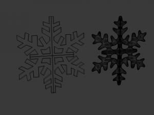 snowflake 2 3D-Modell