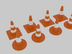 traffic cone pack Modelo 3D