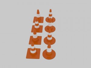 traffic cone pack 3D Model