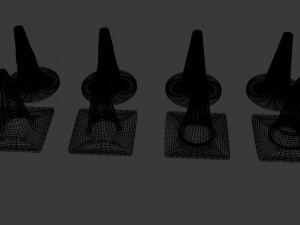 traffic cone pack 3D Model