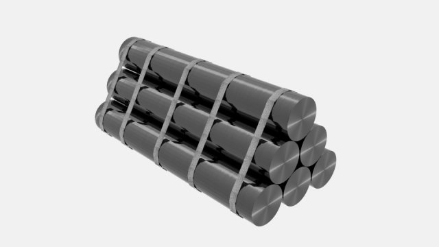 steel cylinder 3D मॉडल .c4d .max .obj .3ds .fbx .stl .blend 