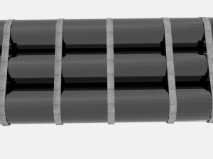 steel cylinder 3D मॉडल