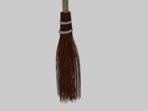 witch broom 3D Модель