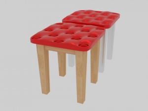 soft stool 3D 模型
