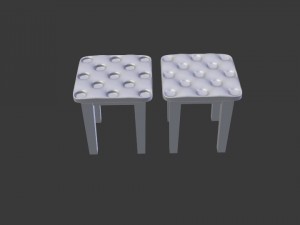 soft stool 3D 模型