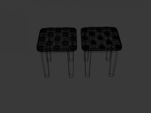 soft stool 3D 模型