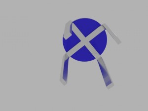 x stool Modello 3D
