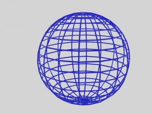 wireframe sphere 3D-Modell
