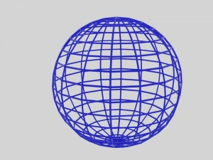 wireframe sphere 3D Model