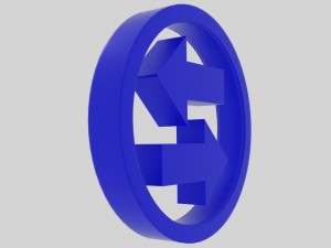 twin arrow symbol 3D Модель