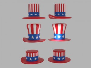 usa hat pack 3D-Modell