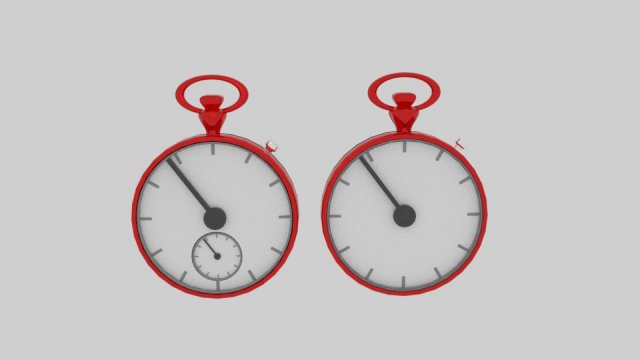 stopwatch cartoon 3D 모델 .c4d .max .obj .3ds .fbx .stl .blend 