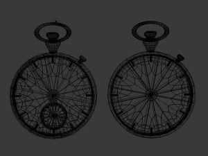 stopwatch cartoon 3D Model