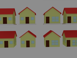 toon house pack 3D Model
