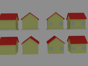 toon house pack 3D Model