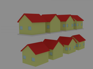toon house pack 3D Model