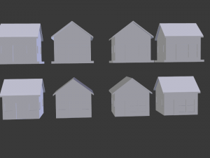 toon house pack 3D Model