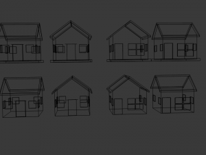 toon house pack 3D Model
