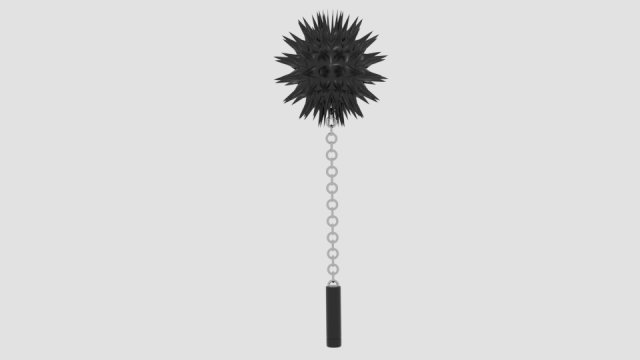spike flail 3D 模型 .c4d .max .obj .3ds .fbx .stl .blend 
