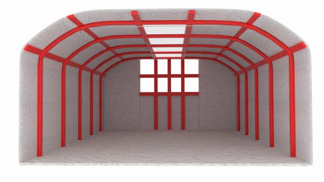 warehouse flat 3D Model .c4d .max .obj .3ds .fbx .stl .blend 