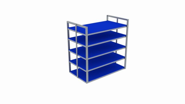 shoe rack 3D Model .c4d .max .obj .3ds .fbx .stl .blend 