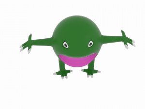 sphere space monster Modèle 3D