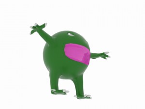 sphere space monster Modèle 3D