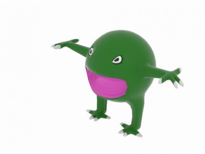 sphere space monster Modèle 3D