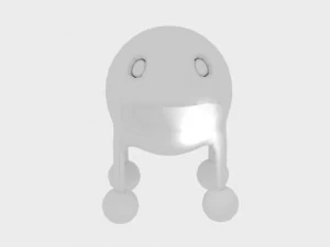 mostro d'acciaio della sfera Modello 3D