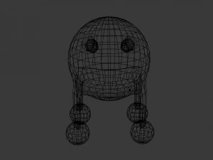 mostro d'acciaio della sfera Modello 3D