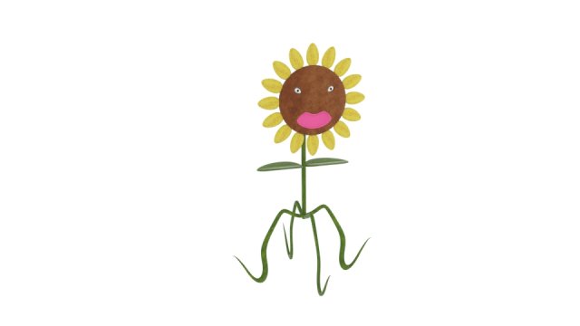 sunflower character 3D Model .c4d .max .obj .3ds .fbx .stl .blend 