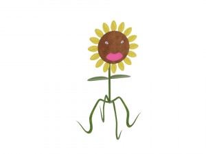 sunflower character 3D-Modell