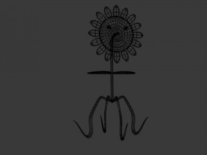 sunflower character 3D Model