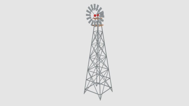 wind pump nevadan dessert Modelo 3D .c4d .max .obj .3ds .fbx .stl .blend 
