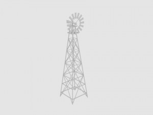 wind pump nevadan dessert Modelo 3D
