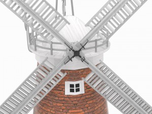 thaxted windmill Modelo 3D