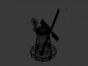 thaxted windmill Modelo 3D